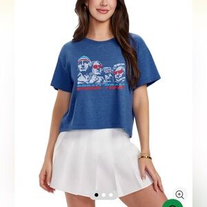 Tipsy Elves Blue Cropped T-Shirt